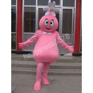 Высококачественные розовые цветочные девочки -талисмана настройка костюма Тема Тема фантастического платья одежды Фестиваль платье