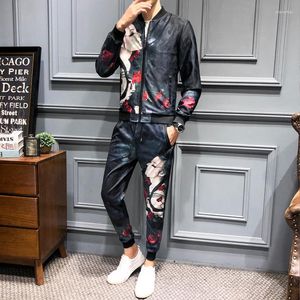 Kurtki męskie 2023 Fall Clothing Ropa Hombre de Marca Designer Tracksuit Men Girl Face Druku