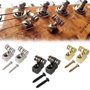 New Electric Guitar Chrome Roller String Trees with Screw Strings Retainer Mounting Tree Guide Stringed Instruments Accessories