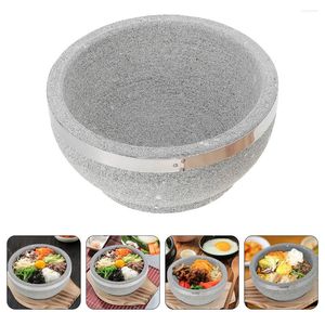 Bowls Stone Bowl Korean Cookware Dolsot Cooking Stew Pot Bibimbap Köksredskap Köksvaror Bowal Stoare