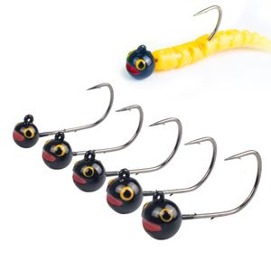 Anzóis de pesca MUUNN Tungstênio Jig Head Hook 10 20pcs 1 1.5 2 2.5 3g Shaky Rig Bass Salmon BoatFish Rockfish Soft Lure Farpado Ajing 230620