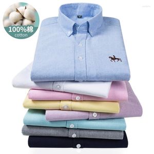 Men's Casual Shirts Cotton Fashion Men's Long-sleeved Business Shirt Men Clothing 2023 Father's Day Gifts