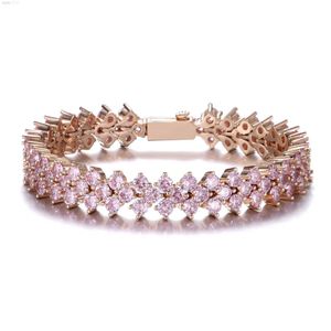 2023 New 3 Rows 10mm Brass Bling Cuban Tennis Chain Iced Bracelet for Men Women Diamond Miami Bracelet Jewelry