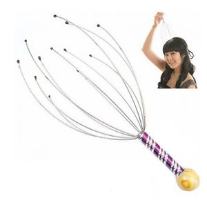 Face Massager 1pcs Octopus Head Scalp Relaxation Relief Body Remove Muscle Tension Tiredness Metal Instrument 230621