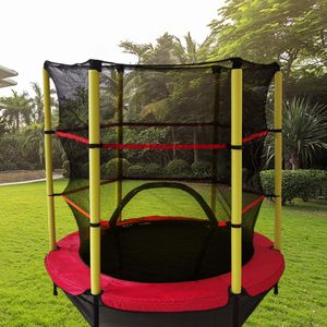 Trampolines 55 Inch Trampoline Enclosure Net Children Safe Protective Trampoline Replacement Accessories Jumping Bed Inner Safety Fence Net 230620