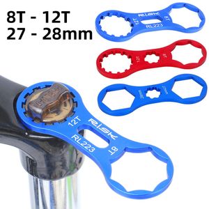 Bike Forks RISK Aluminum Bicycle Front Fork Repair Tool For SR Suntour XCR XCT XCM RST MTB Cap Wrench Disassembly Tools 230621