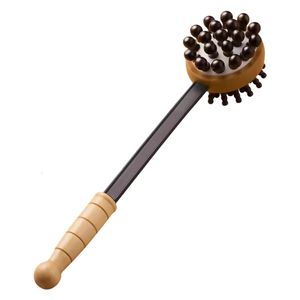 Huvudmassager 1pc Back Knock Massage Hammer Stress Trötthet Relief Handle Wood Scratcher Relaxerande Stick Body Health Care Tool 230621