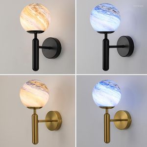 Wall Lamp 2023 Bedside Planet Children's Room Moon Indoor Lighting Fixtures Sconces Bedroom LED AC85-265V