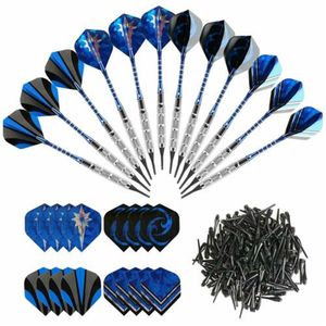 Darts 12 PCS 18G Professional Soft Tip Darts Set Kit Steel Darts Box Accessories Accessories Metal Head Head Copper 230621