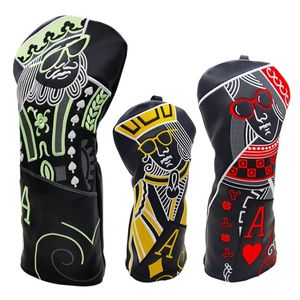 Andra golfprodukter Kings and Queens Knights Club Wood Headcovers förar Fairway Woods Hybrid Cover Pographing i KATT FAST LEVERANS 230620