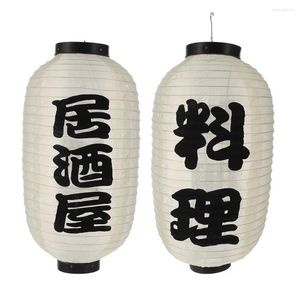 Table Lamps 2 Pcs Home Decor Japanese Lantern Restaurant Wedding Traditional Japanese-style Lanterns Beige Silk Cloth Hanging