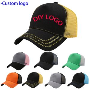 Ball Caps Custom Printed Baseball Cap Mens and Womens Truckers Hat Advertising Cartoon 5 Mesh 230620