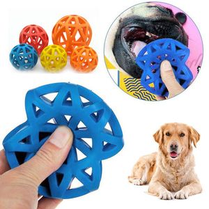 Rubber Dog Chewing Toys for Large Medium Dogs Hollow Balls Shaped Dog Toy Bite Resistant Funny Soft Dog Accessories Dropshipping