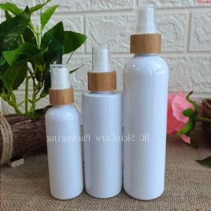 Wholesale 100Pcs Makeup Plastic Spray Containers Bottles For Cosmetics Skin Care Packaging Perfume Jar With Bamboo Lidgoods Qpldh