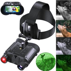 ハンティングカメラNV8160暗視双眼鏡赤外線デジタルヘッドマウントビルトインバッテリー充電式キャンプ機器1080pビデオ230620