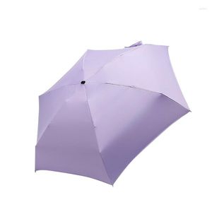 우산 평평한 가벼운 우산 선광 접이는 태양 파라과이 접이식 미니