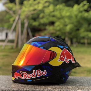 Motosiklet Kaskları Tam Yüz Güvenlik Kaskı Unisex Racing Motocross Varış Tek lens