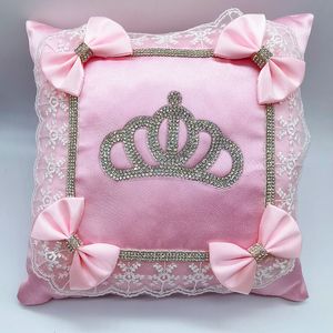 Keepsakes Free Custom Crown Pillow Jewelry Benvenuto a casa Baby Pography Baby Girl Boy Toddler's Cotton Outfits nato regalo 230620