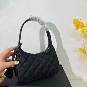 French niche diamond check handbag ladies popular shoulder nylon armpit bag multicolor available
