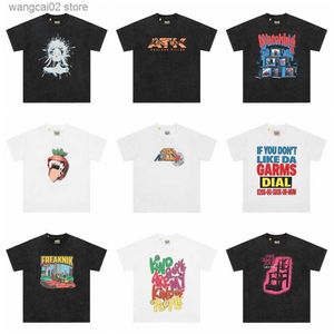 メンズTシャツカエルドリフトストリートウェアファッションブランド特大のグラフィック夏のルーズティートップスTシャツユニセックスT230621