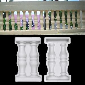 Diğer Bahçe Binaları 1 PCS Roman Sütun Kalıp Kalp Kalıpları Diy Balkon Havuz Çit Çimento Korkuluk Beton Beton 50x28cm 230620