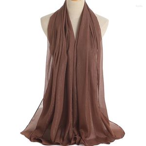 Шарфы твердый Crinkle Женщины мусульманский хиджаб шарф модный случайный летний шаль.