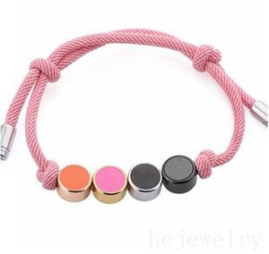 Blocca fibbia mantieni bracciale uomo perline fascino corda braccialetti firmati signora regolabile placcato oro argento perline braccialetto da donna gioielli firmati