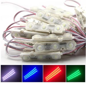 Waterproof IP68 SMD 5730 3led Injection Led Module DC12V 1.5W Brightness red blue white yellow green