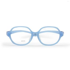 Sunglasses Frames Kids Optical Glasses Round Frame TR90 Size 43 Elastic Strap Retainer No Screw Boys Girls 2-4Y