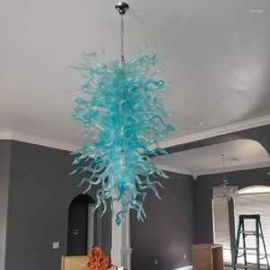 Pendant Lamps Pretty Lighting Fixture Chandelier Glass Cover High Ceiling