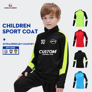 SetsSuits Kids Soccer Tracksuit Child Football Tracksuit Warm Flecce Training Football Uniform Soccer Sportswear Uniform Tracksuit For Boy 230620