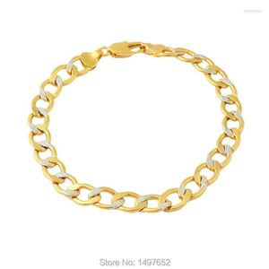 Link Bracelets High Quality Charm Bracelet Two Tones Jewelry Gold & Silver Plated Fashion Women / Men Gifts