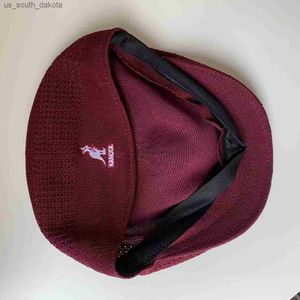 Kangol New Colors Mesh Mass Men Men Women Flat Cap Mesh Summer Golf Golf Driving Sun Beret Women Hat Caps для мужчин L230523