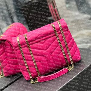 Borsa a tracolla alla moda realizzata in pelle di vitello Borse trapuntate in pelle per borse da donna con patta