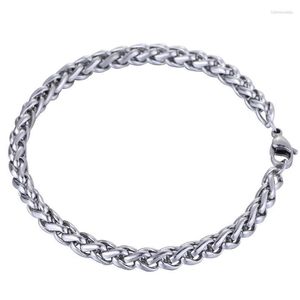 Link Bracelets Chain Stainless Steel 3-10mm Braided Wheat Bracelet For Men Women Gold Silver Color MINIMALIST Jewelry KB500A Raym22