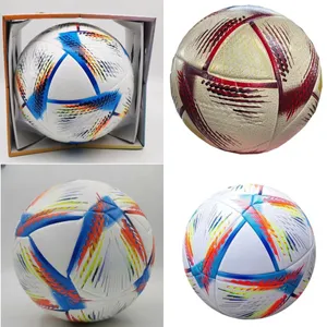 22 23 Nya bollar Soccer Ball Size 5 High-klass Nice Match Football Materialet för Champagne PU Sömlöst värmer Bonded Ship bollarna utan luftfotbollsbollar
