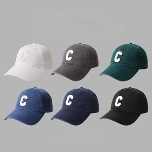 Top Caps Unisex Beyzbol Şapkaları Koreli Versiyon C Kelime Wild Soft Cap Çift Şapka Candy Rengi Kadınlar KPOP 230620