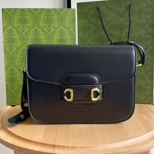 Nieuwe schoudertassen zadeltas Klassieke designer tas Modemerk Portemonnee Vintage Dames Bruin Leren Handtas designer schoudertas