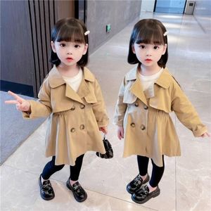 Giacche Neonate Bambini Cappotto tinta unita Primavera Autunno Addensare Capispalla Da 1 a 4 anni Vestiti in cotone per bambini Stile coreano