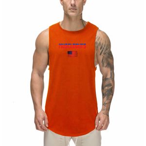 Herrtankstoppar Gym Fitness Bodybuilding Running Sport Tank Tops ärmlös nät Skjorta utomhus Hip Hop Vest Summer Dreatoble Quick Dry Singlet 230621