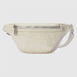 Brev präglade bältespåse Mens Designer midja handväska fannypack svartvitt g bumbag crossbody bröstväskor kvinnor bum väska korsbodi jumbo hög kvalitet handväska