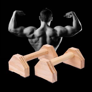 Push-Ups Stands Fitness Push Ups Stands Bars Sport Gymnasium Exercise Training Chest H-shaped Wooden Calisthenics Handstand Parallel Double Rod 230620