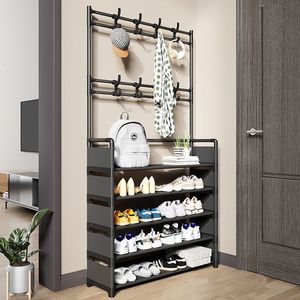 Other Home Storage Organization Multiayer Shoe Rack DIY Clothes Hanger Coat Clothing Drying Organizer Dorm Furniture Hat Hangers 230621