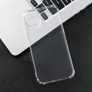 Şok geçirmez şeffaf yumuşak TPU kasa iPhone 15 14 13 Pro Max 12 Mini Xs Max XR 8 7 6S Koruyucu Kapak