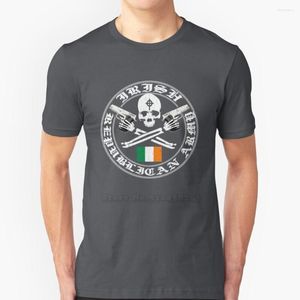 Men's T Shirts Ira ( Vintage Distressed Design ) Funny Printed Men Shirt Summer Style Hip Hop Casual Irish Belfast Rifle