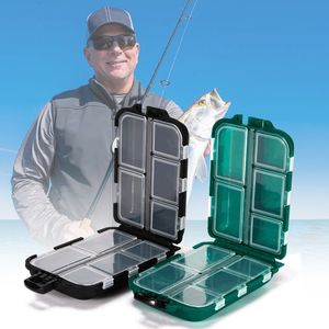 Accessori da pesca Mini custodia a 10 scomparti Scatola per attrezzatura volante Esca per cucchiaio 230621
