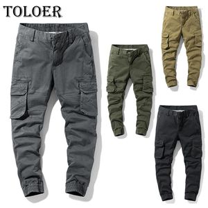 Pantaloni da uomo Harajuku Style Mens Cargo Pantaloni sportivi urbani Cuciture Tasche tridimensionali Pantalone Uomo Running Accogliente Pantaloni Autunno