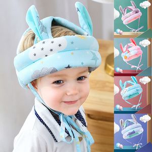 Bed Rails Children Antifall Harnesses Cap Infreence Safety Helmet nackstöd Småbarn Mjuk babyhatt Lär dig att gå skyddande 230620