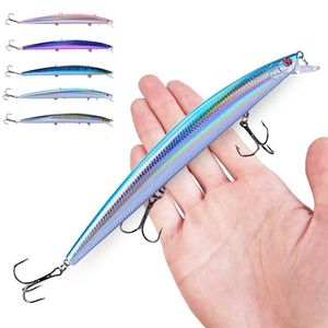 Iscas Iscas 16 Cores 18cm 24g Minnow Pesca Isca Laser Crankbait Hard Isca Artificial Plástico Grande Peixe Falso Mar 230620