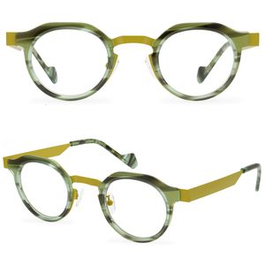 Okulary okularyczne Kobiety luksusowe marki projekt Wysokiej jakości okulary okulary rama pasiaste unisex trend 230621